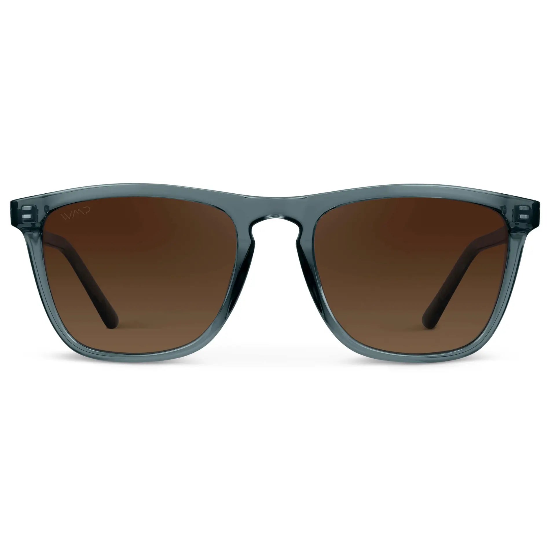 Wesley Crystal Stone Blue / Brown Gradient Lens sunglasses