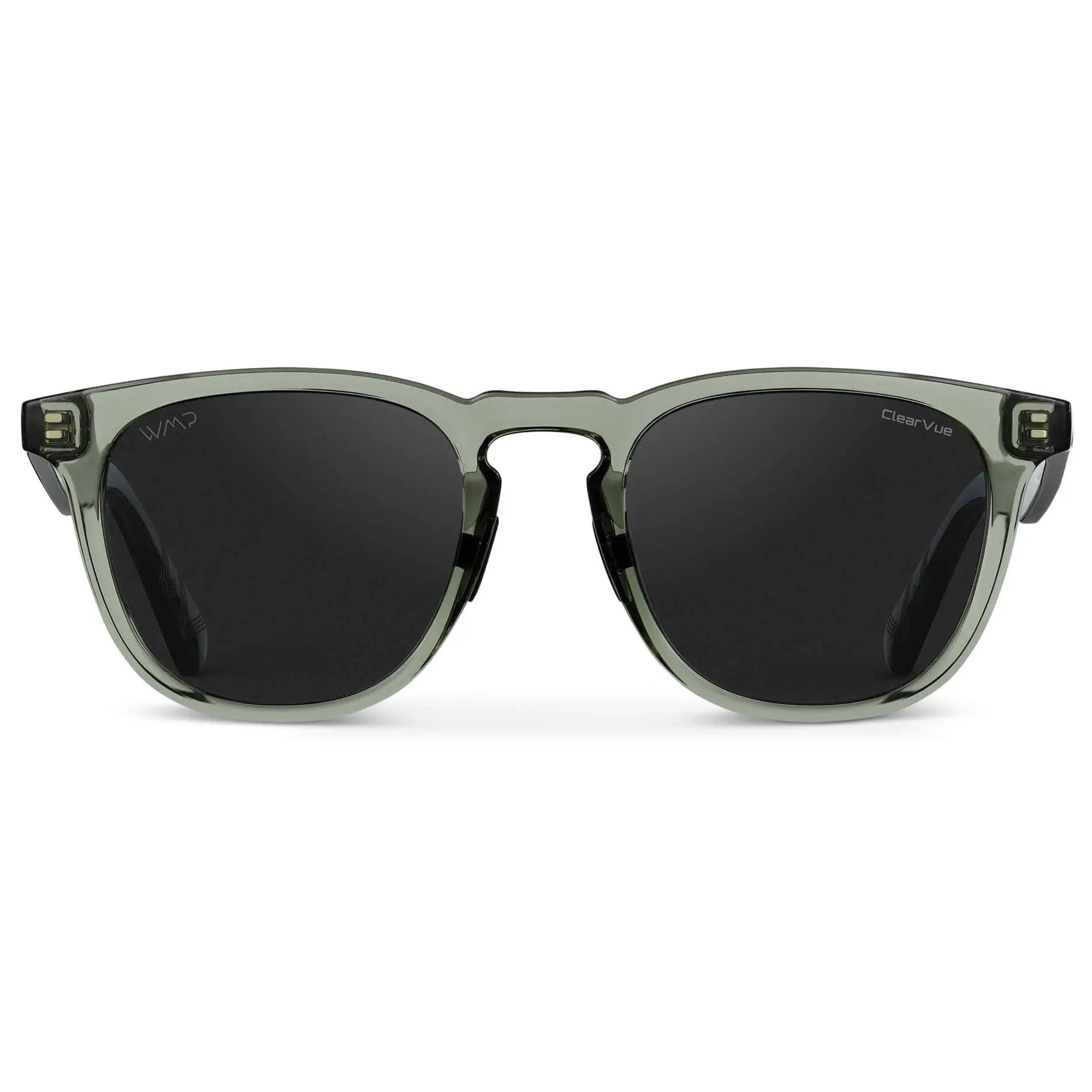 Wyndham Crystal Agave Green / Black Lens sunglasses